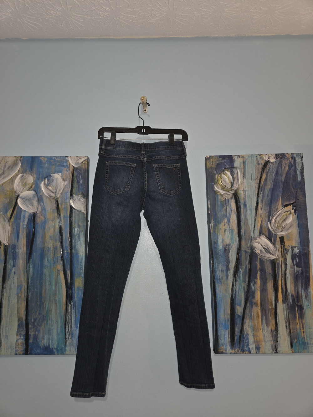 Dark Blue Young Girl’s Slim Fit Jeans